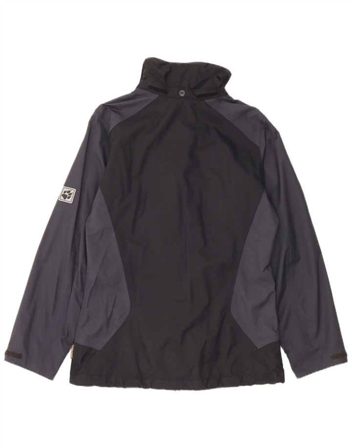 Giacca antipioggia da donna Jack Wolfskin UK 8 Small Black Colourblock