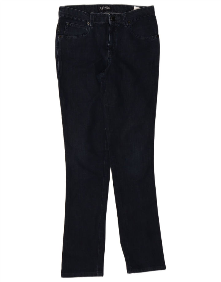Jeans slim da donna Armani W30 L29 cotone blu navy