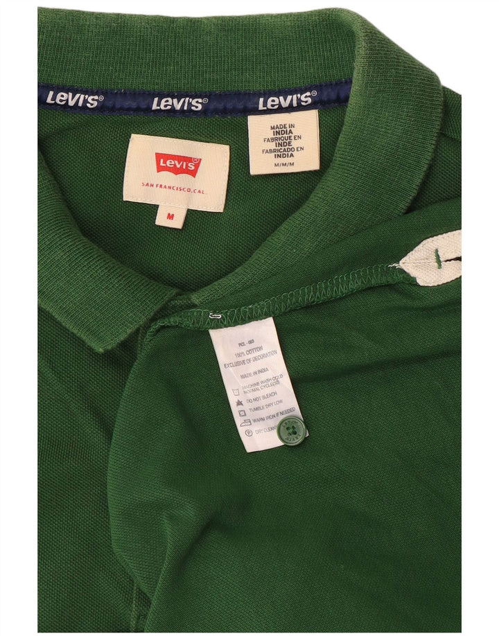 Polo Levi's da uomo in cotone verde medio