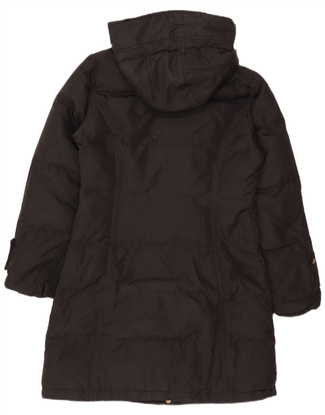 Cappotto imbottito con cappuccio da donna Calvin Klein UK 10 piccolo poliestere nero