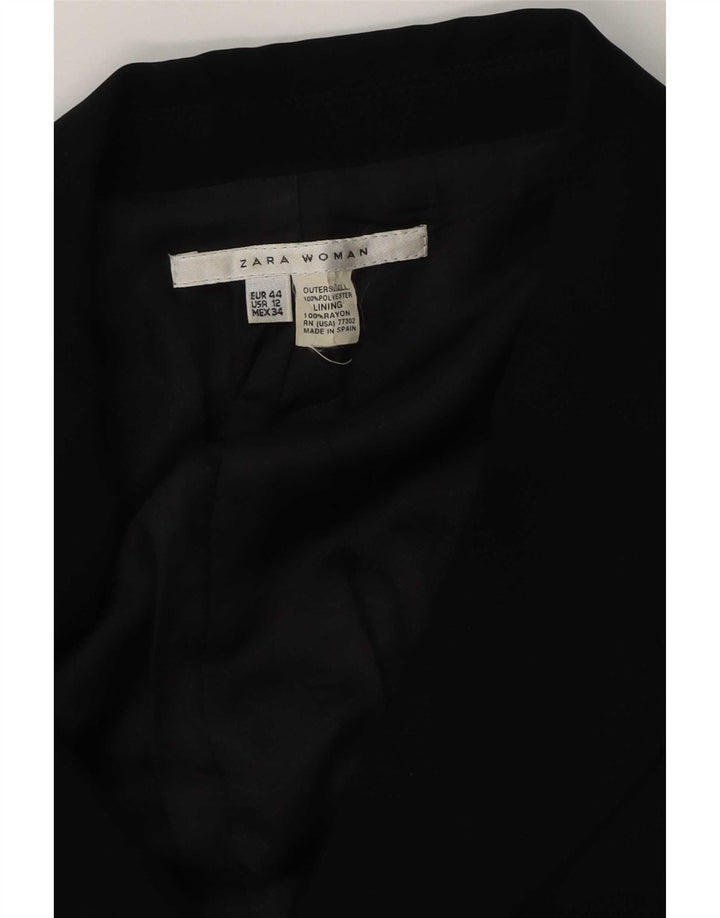 Giacca blazer a 2 bottoni da donna Zara EU 44 XL poliestere nero
