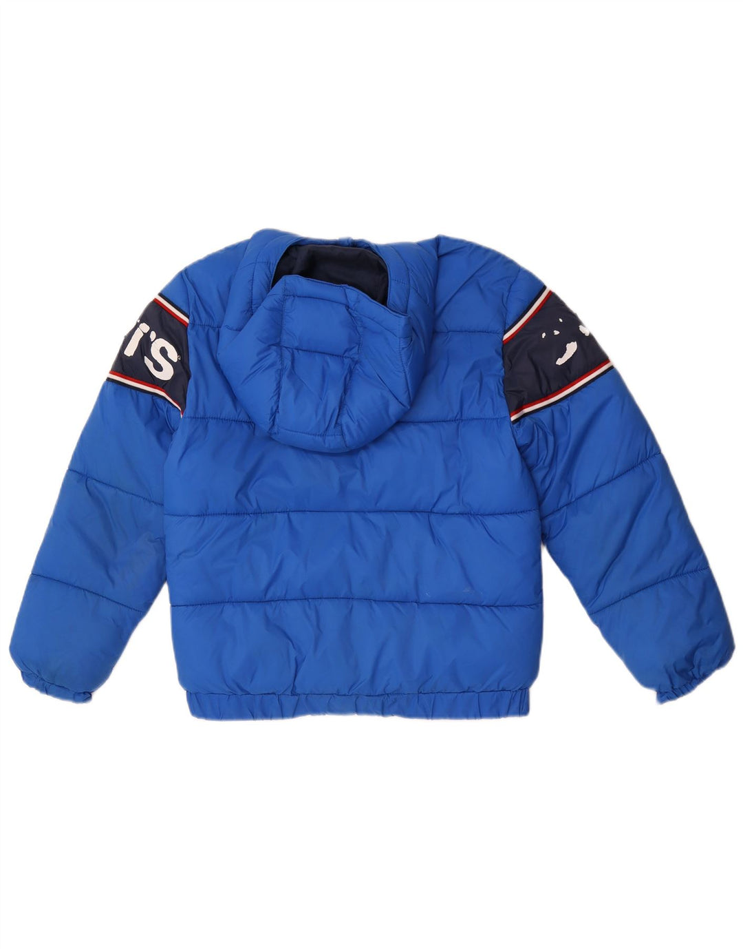 Giacca imbottita con cappuccio grafica Levi's per ragazzi 12-13 anni Large Blue Colourblock