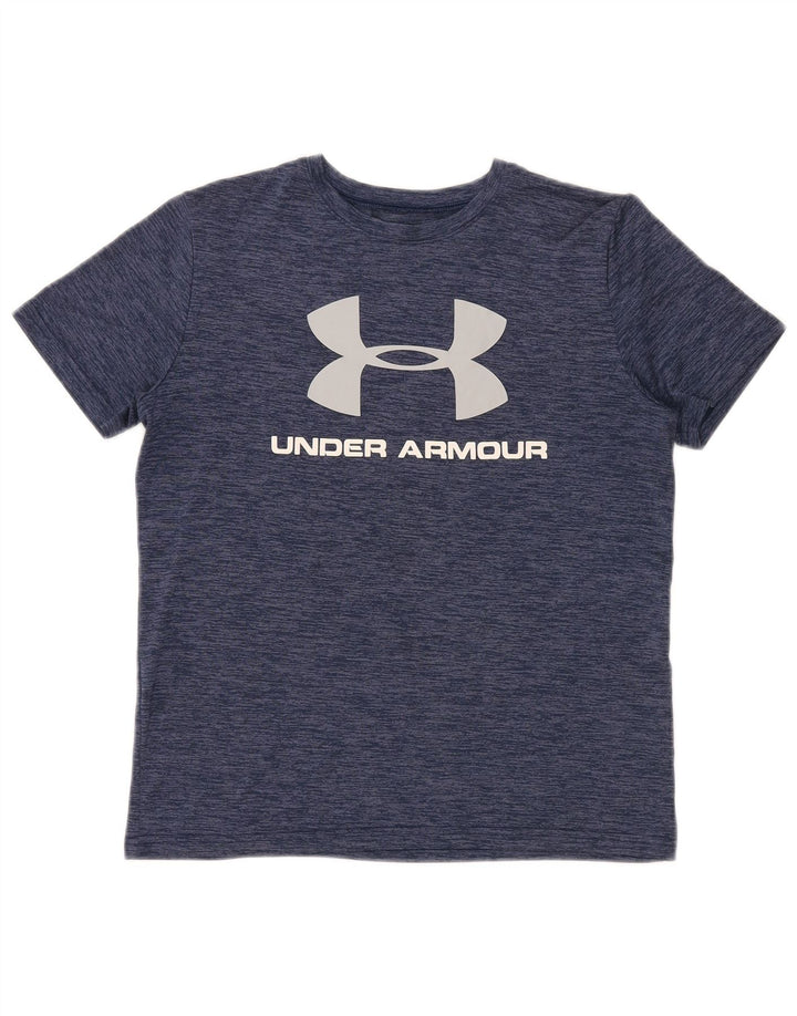 Maglietta grafica per ragazzi UNDER ARMOUR Heat Gear 13-14 anni XL Blu navy