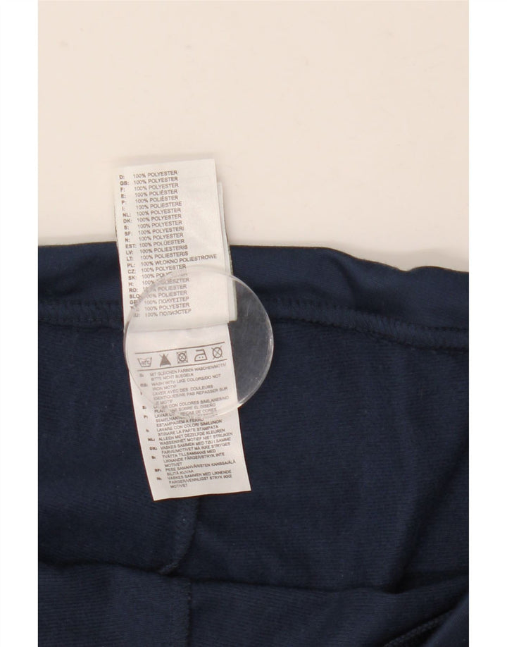 Pantaloni da tuta da uomo Adidas Large in poliestere blu navy