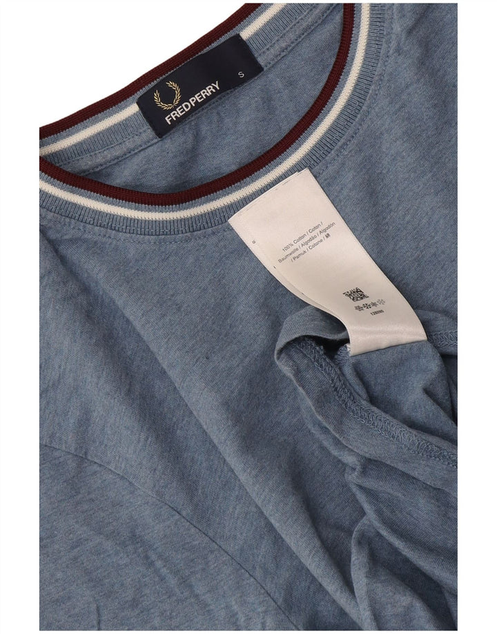 T-shirt da uomo Fred Perry Top piccola in cotone blu