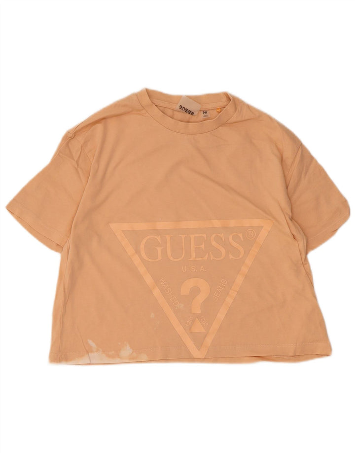 T-shirt grafica corta da donna Guess UK 12 arancione medio