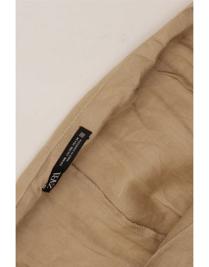 Gonna Sarong Donna Zara 2XL W34 Beige