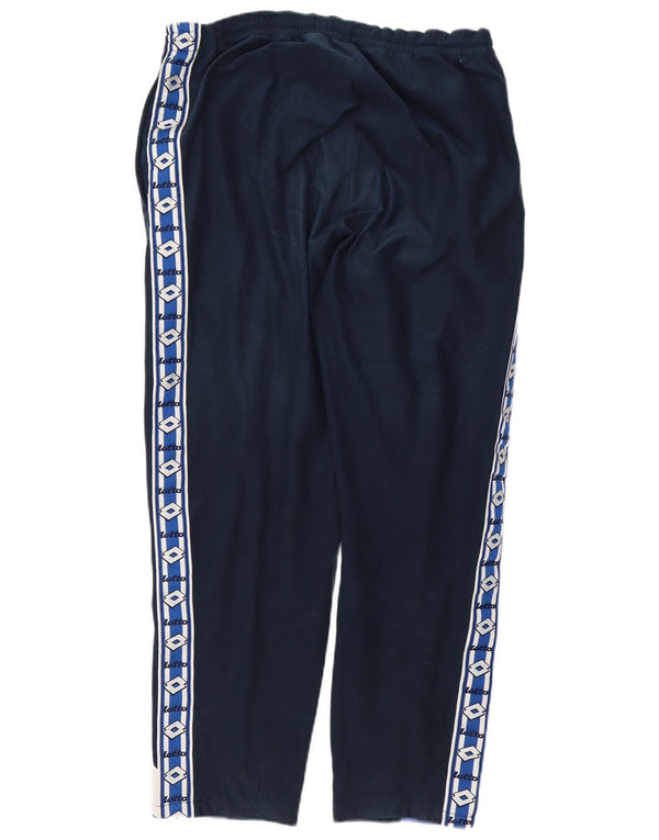 Pantaloni da tuta con grafica da uomo Lotto UK 42/44 XL Blu navy Colourblock