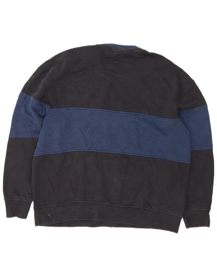 Levi's Felpa da uomo dalla vestibilità rilassata, grande, color block blu navy