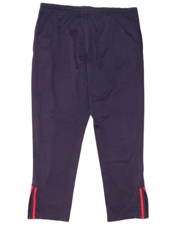 Pantaloni da tuta da uomo Adidas UK 40/42 Poliestere blu navy medio