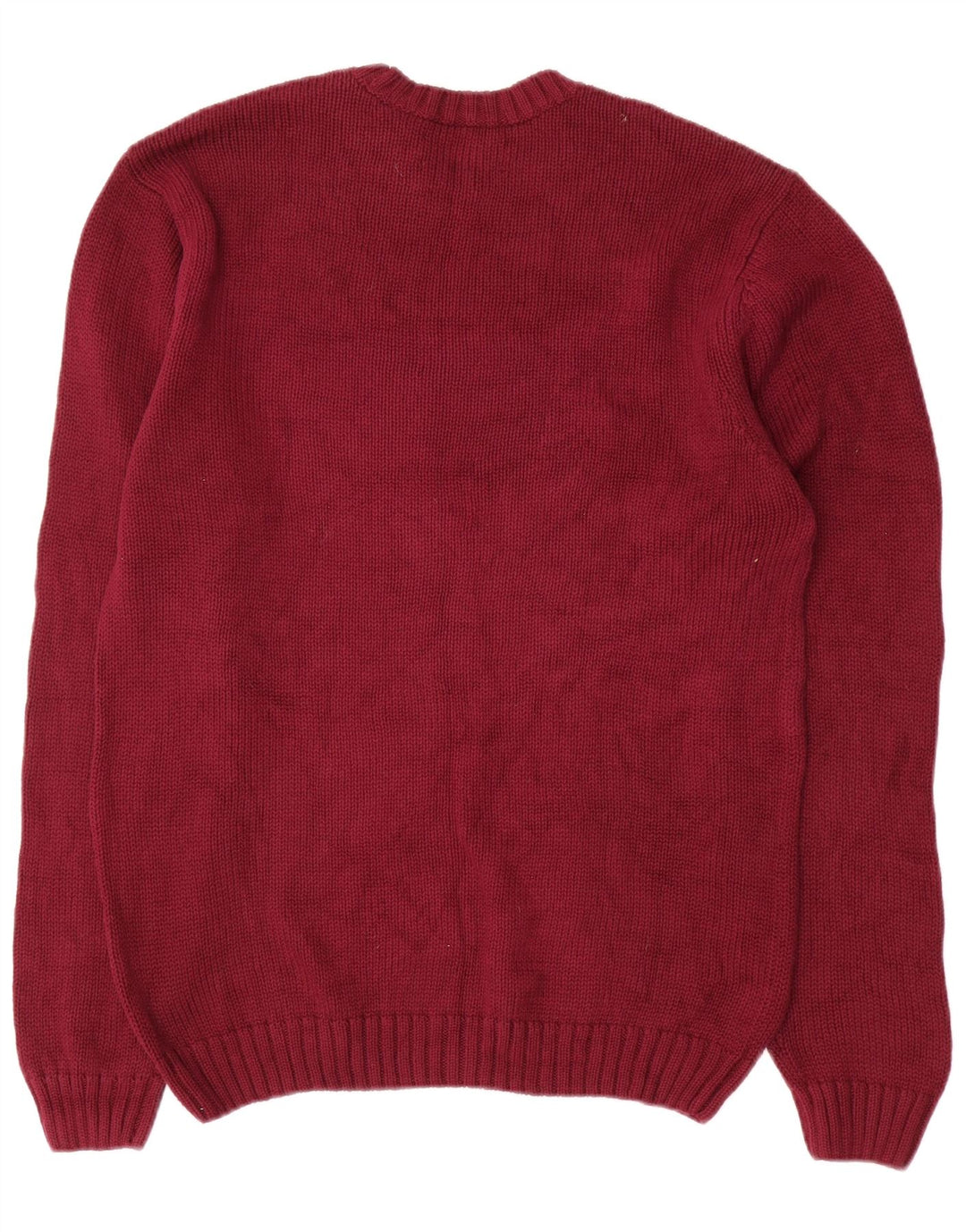 Maglione maglione girocollo da uomo Chaps piccolo bordeaux