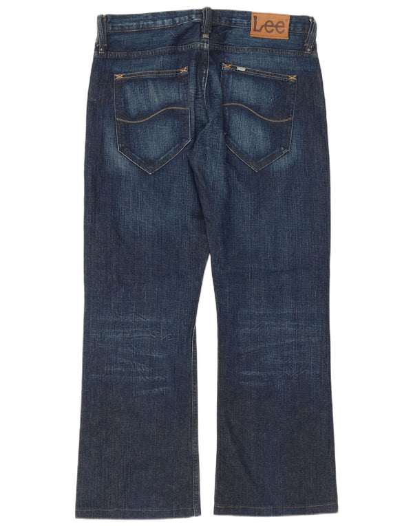 Jeans svasati da uomo Lee Clark W34 L31 cotone blu navy