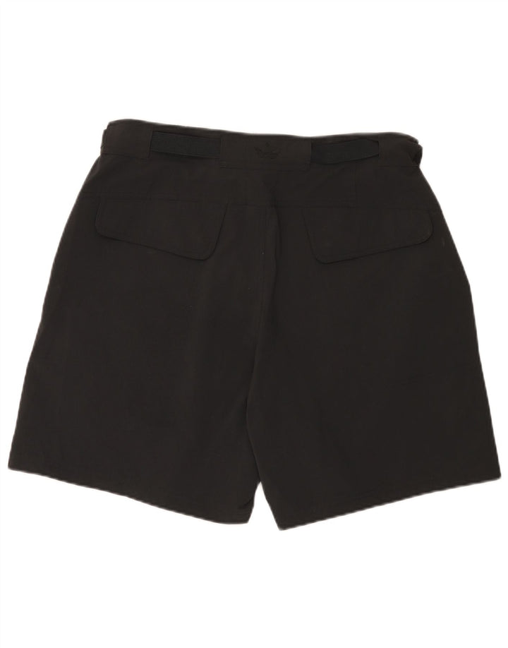 Pantaloncini cargo Adidas da uomo grandi W36 neri in poliammide