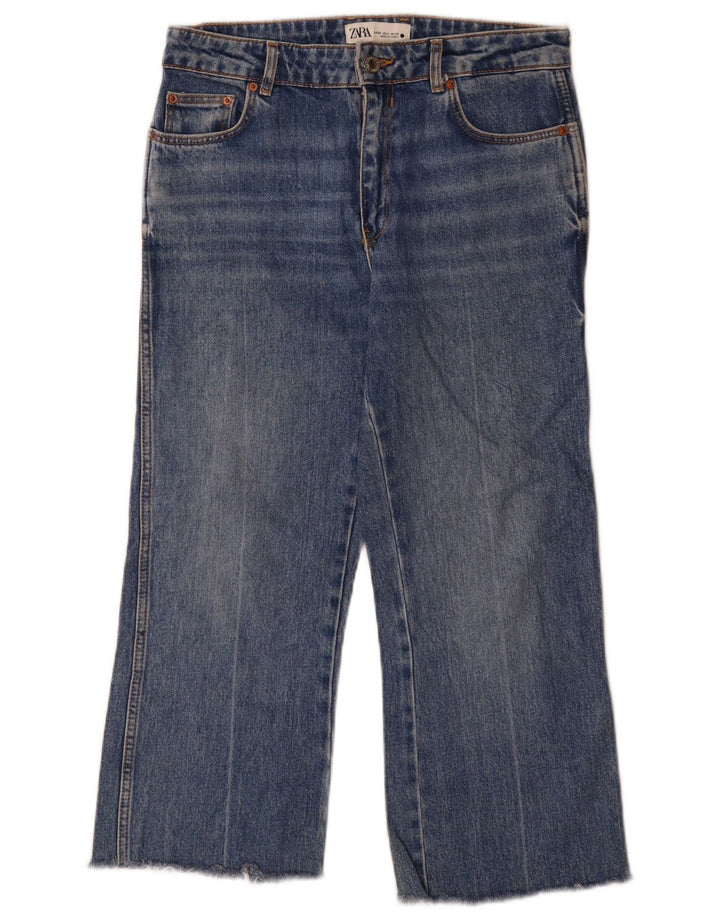 Jeans corti da donna Zara EU 36 XS W26 L26 Blu