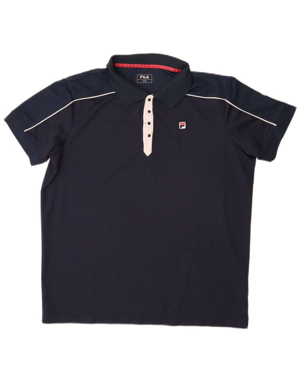 Polo Uomo FILA IT 54 XL Blu Navy Poliestere