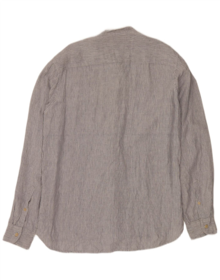 TIMBERLAND Camicia da uomo vestibilità regolare grande lino gessato blu