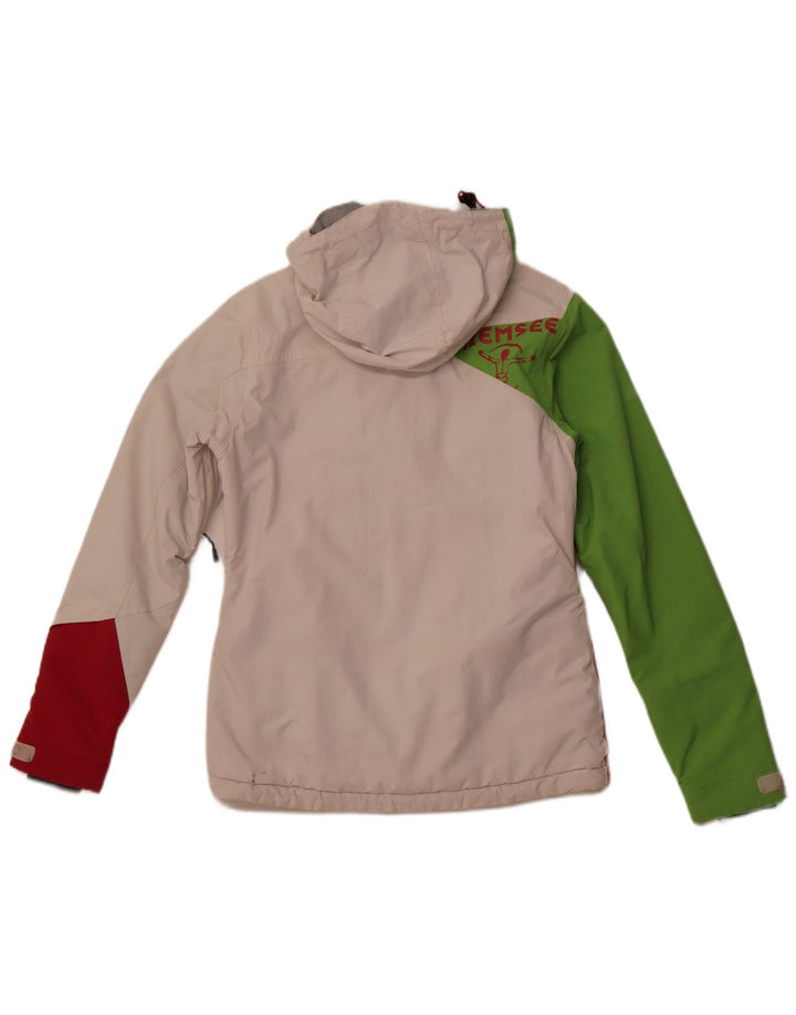 Giacca a vento con cappuccio da donna CHIEMSEE UK 6 XS White Colourblock