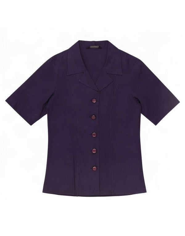 Camicia a maniche corte da weekend da donna Max Mara UK 10 Small Blu Navy