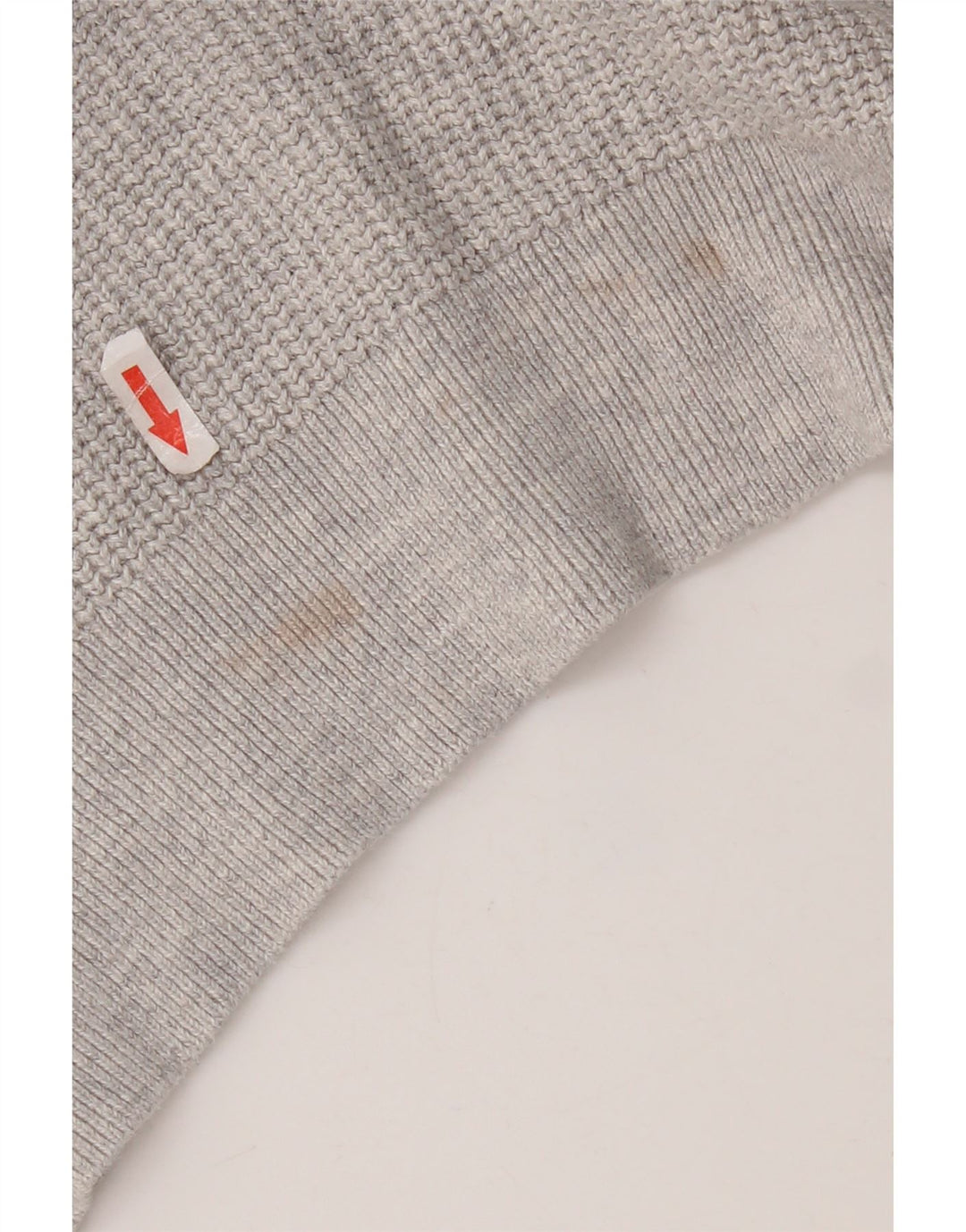 Maglione maglione girocollo da uomo Superdry in cotone grigio medio