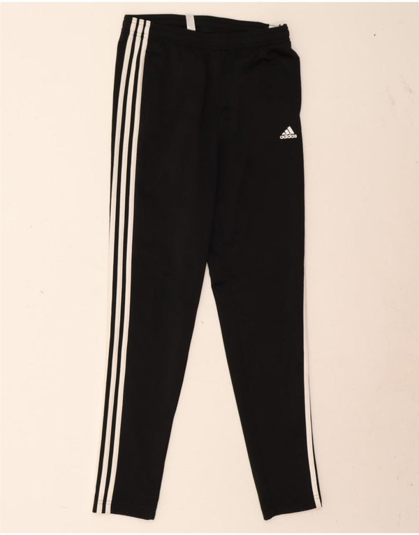 Pantaloni della tuta Adidas Aeroready da ragazzo 13-14 anni in poliestere nero