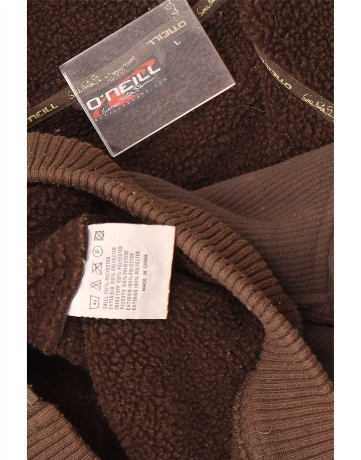 Maglione con cappuccio grafico da uomo O'Neill grande poliestere marrone