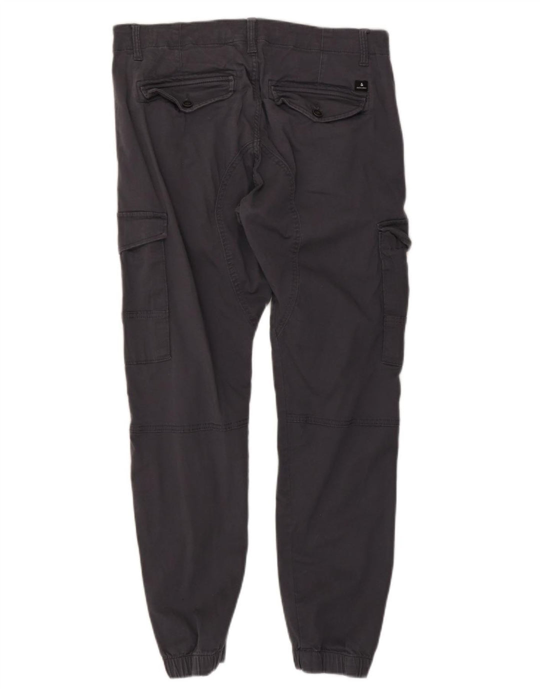 JACK & JONES Pantaloni cargo da jogging Paul affusolati da uomo W36 L29 in cotone grigio