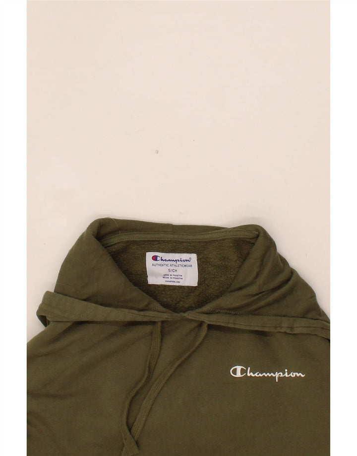 CHAMPION Mens Hoodie Jumper Small Green Cotton Vintage Champion and Second-Hand Champion from Messina Hembry 