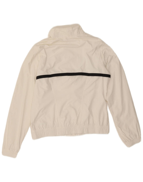 Giacca da tuta da donna Nike UK 14 Poliestere color block bianco medio