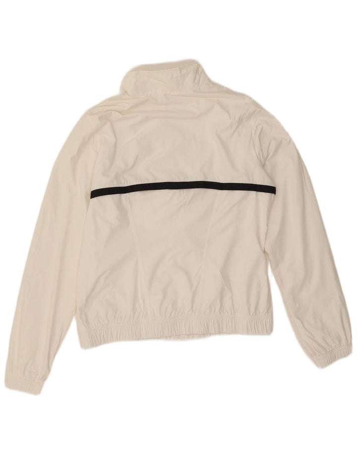 Giacca da tuta da donna Nike UK 14 Poliestere color block bianco medio