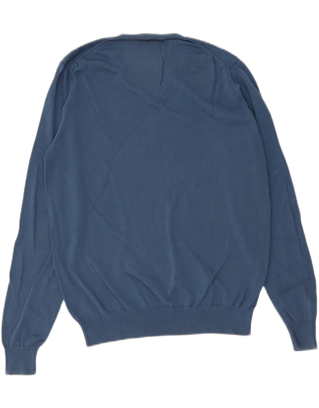 Maglione da uomo con scollo a V Sun68 grande classico in cotone blu