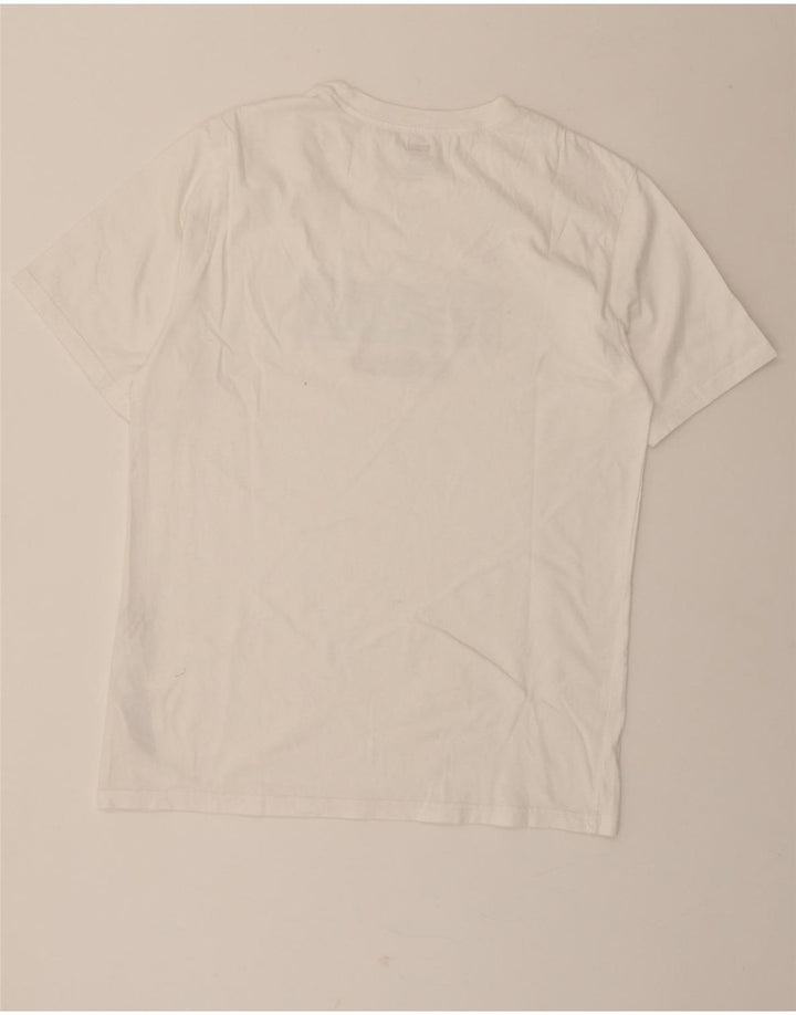 LEVI'S Mens Relaxed Fit Graphic T-Shirt Top Small White Cotton Vintage Levi's and Second-Hand Levi's from Messina Hembry 