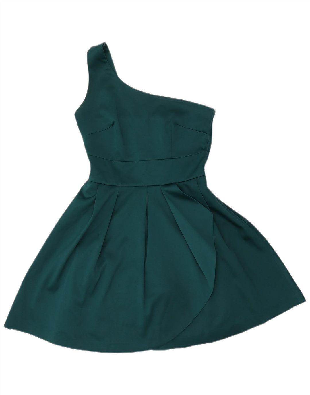 MAGAZZINO Abito monospalla da donna UK 8 Piccolo poliestere verde