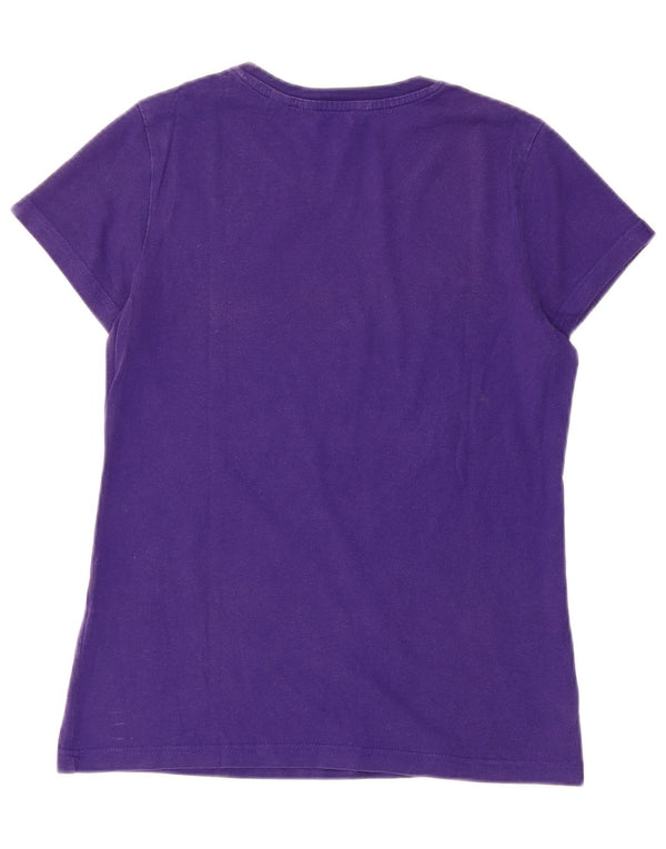 T-shirt grafica da donna Adidas Top IT 40 Small Viola in cotone