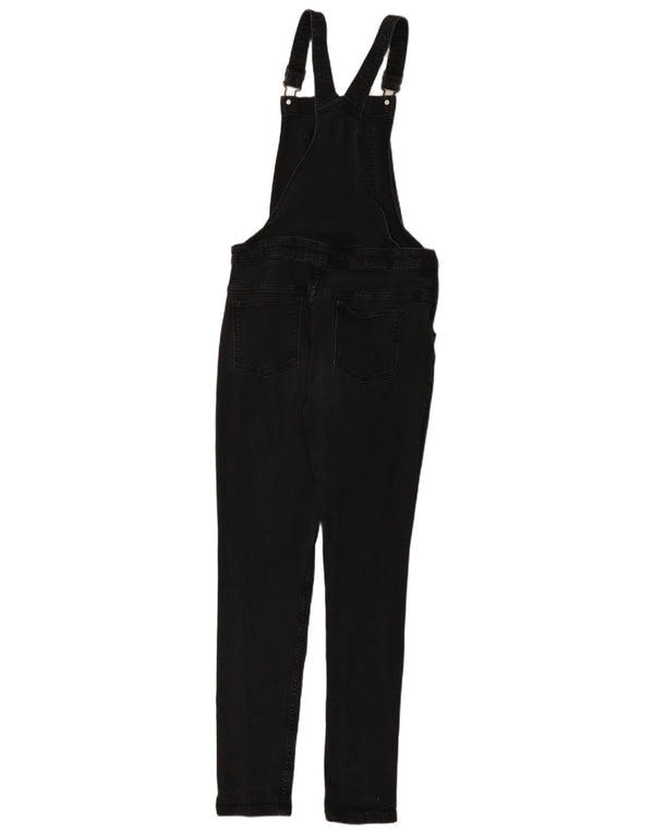 Jeans Salopette Bambina Marks & Spencer 14-15 Anni W30 L29 Cotone Nero