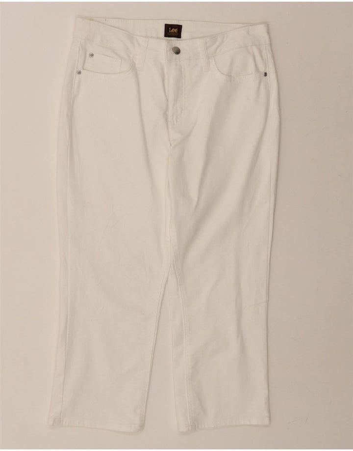 LEE Womens Capri Jeans US 12 Large W32 L21 White Cotton Vintage Lee and Second-Hand Lee from Messina Hembry 