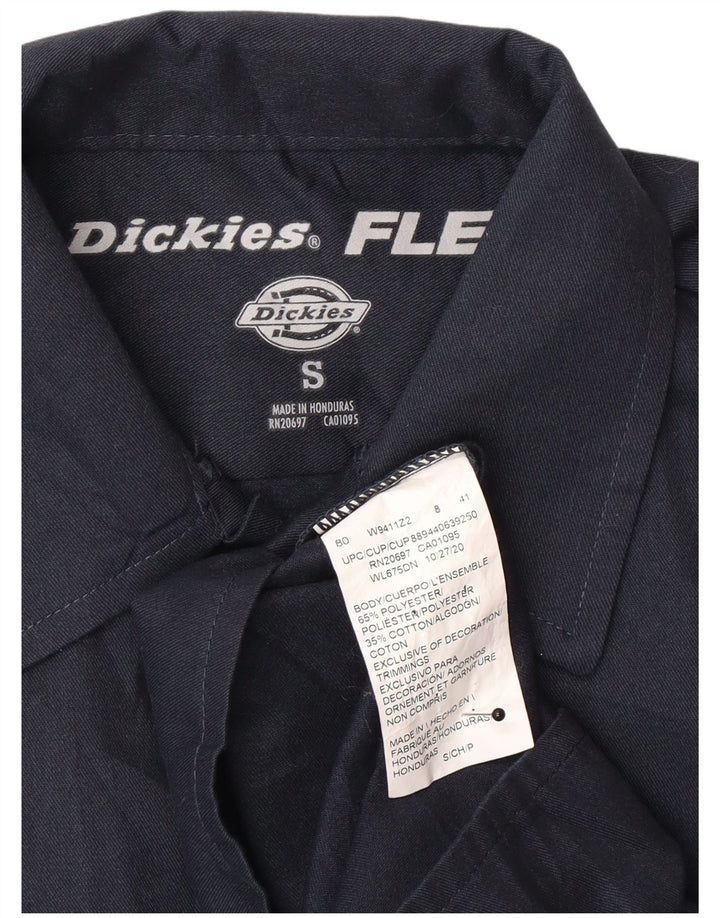 Camicia da uomo Dickies piccola in poliestere blu navy