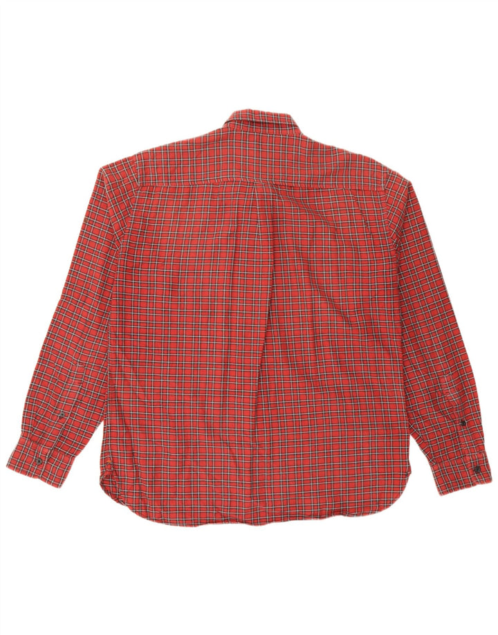 Camicia da uomo in flanella vestibilità standard Dockers, cotone a quadri rossi grandi