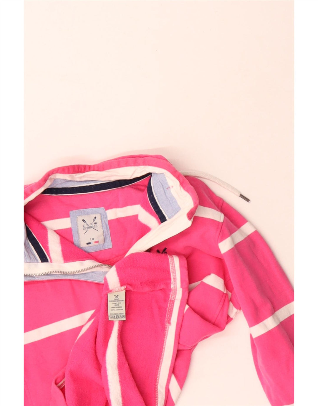 Crew Clothing Felpa oversize da donna Maglione UK 10 Small Pink Striped