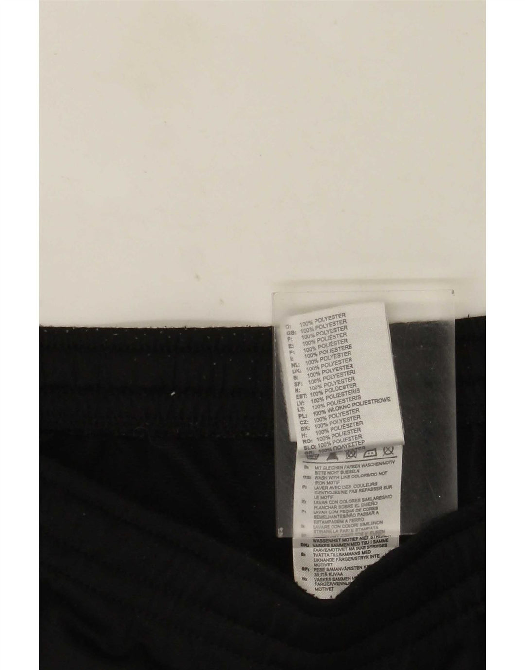 Pantaloni da tuta da uomo Adidas UK 42/44 Large Nero Poliestere