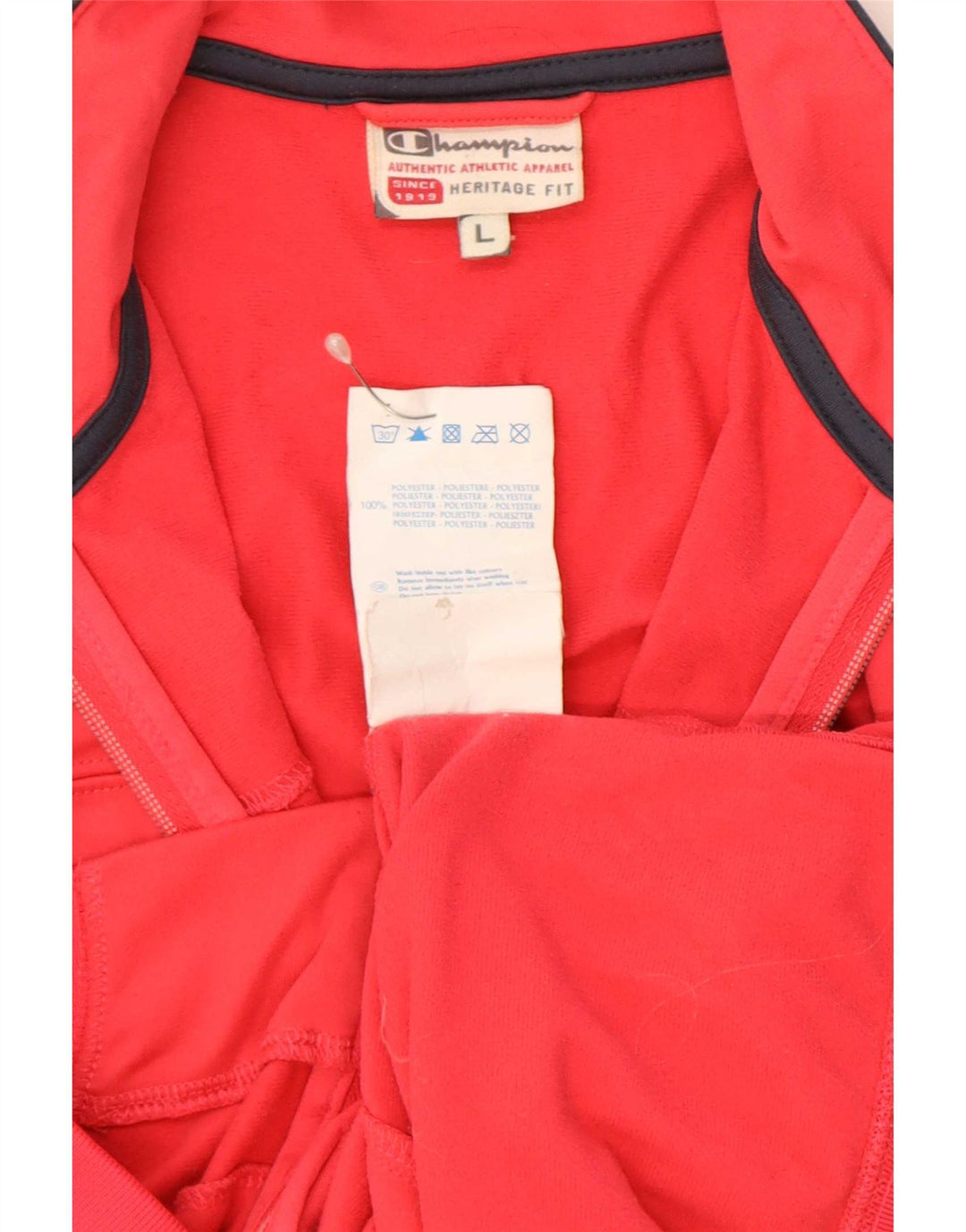 Giacca da ginnastica Champion da donna Heritage Fit, UK 16, grande, in poliestere rosso