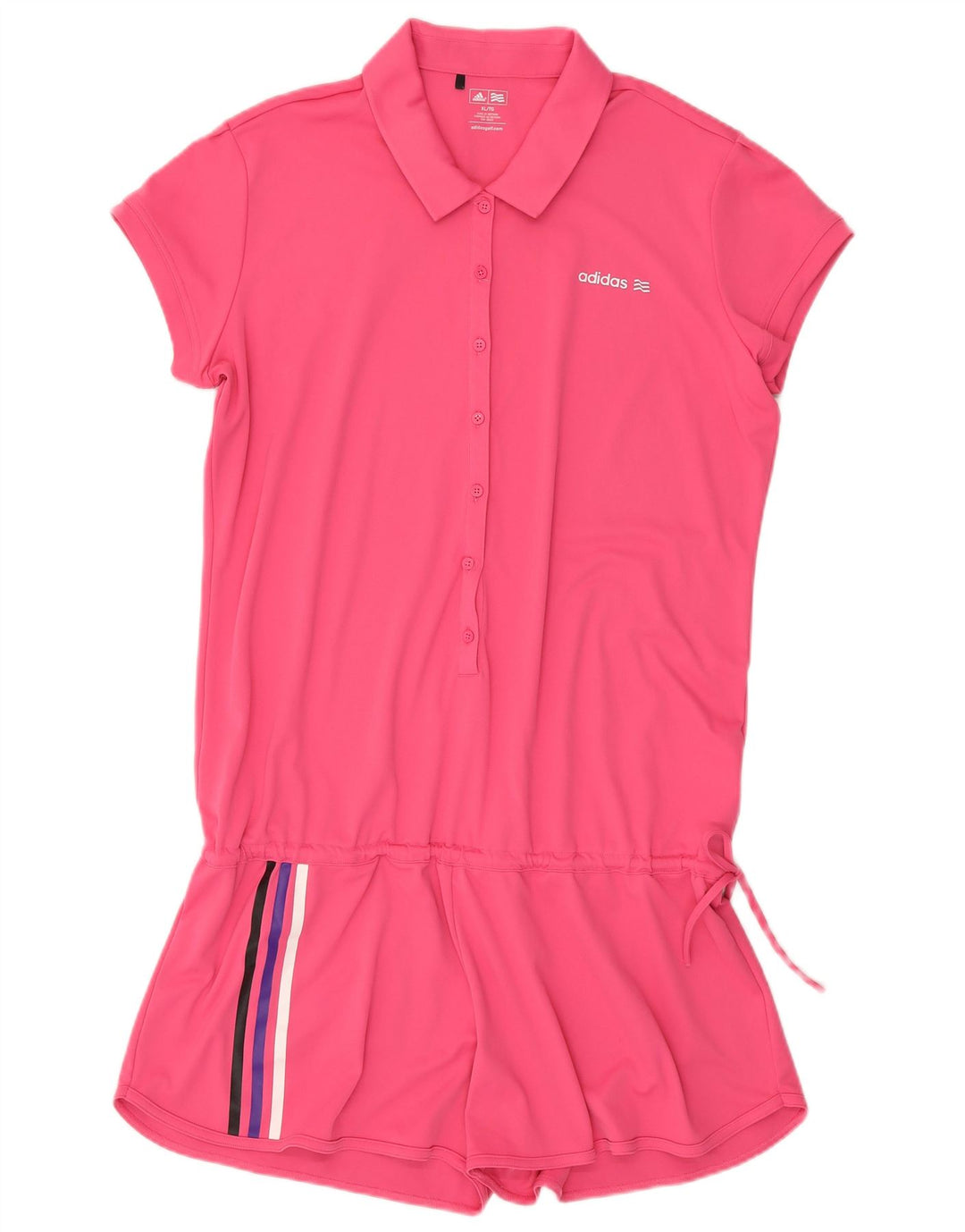 Tuta corta da donna Adidas UK 18 XL poliestere rosa