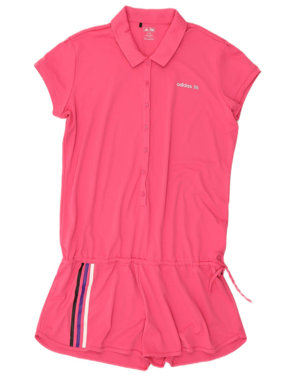Tuta corta da donna Adidas UK 18 XL poliestere rosa