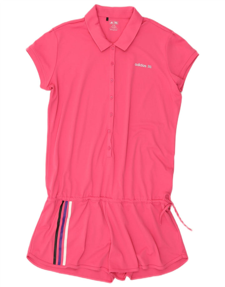 Tuta corta da donna Adidas UK 18 XL poliestere rosa