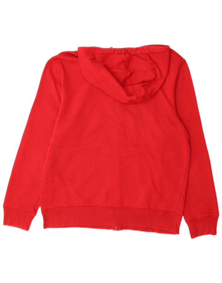 Maglione con cappuccio e zip grafica da uomo Gap grande in cotone rosso
