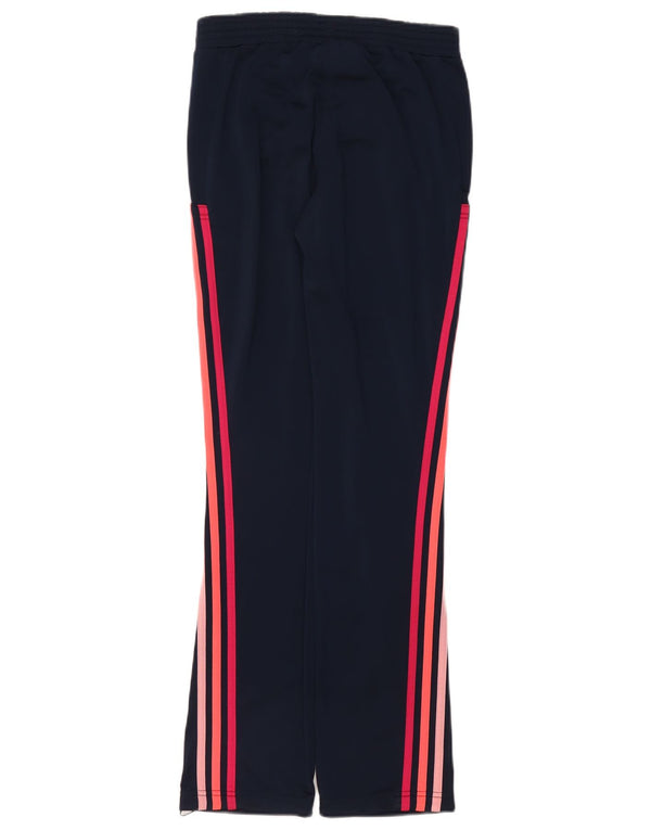 Pantaloni da tuta da donna Adidas UK 4/6 XS poliestere blu navy
