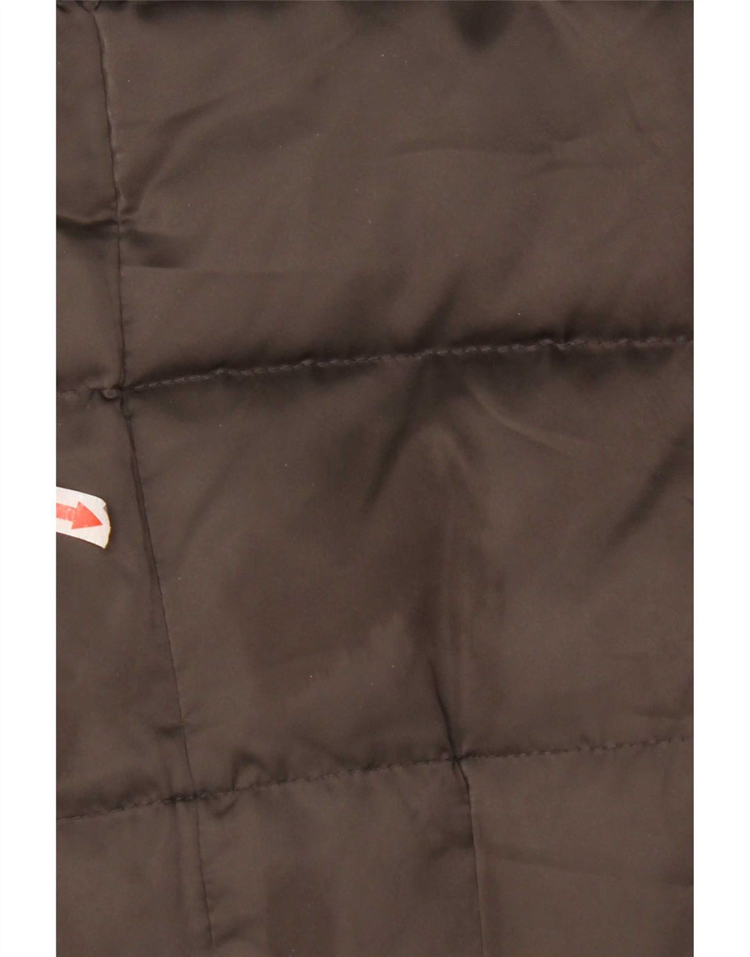 Cappotto imbottito con cappuccio da donna Zara UK 12 Poliestere marrone medio