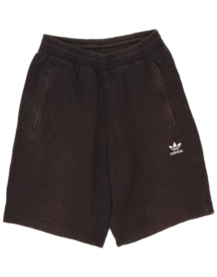 Pantaloncini sportivi da uomo Adidas piccoli in cotone nero