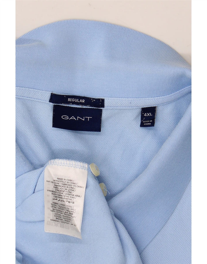Polo GANT da uomo vestibilità regolare 4XL cotone blu