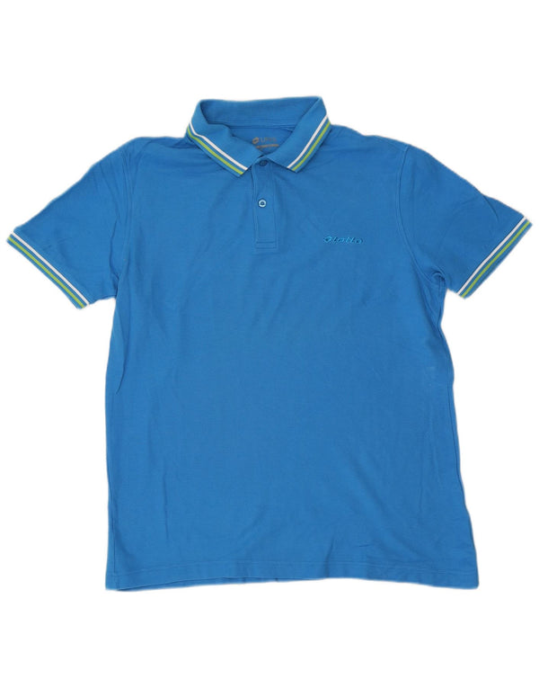 Polo da uomo Lotto Life grande blu