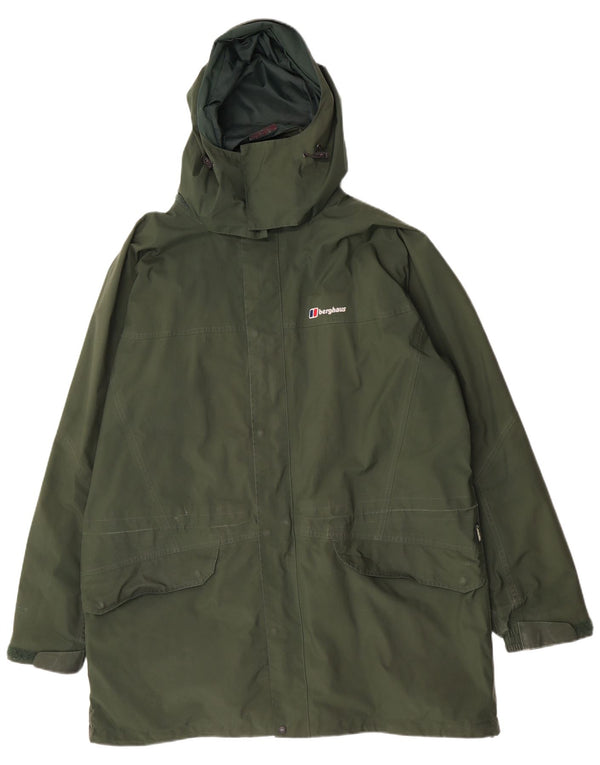 Impermeabile con cappuccio da uomo Berghaus UK 44 2XL poliestere verde